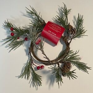 Ashland Christmas Coiled Garland Snowy Pinecone Berry Holiday Decor New